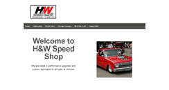 Desktop Screenshot of hwspeedshop.com