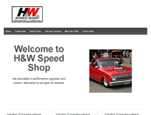 Tablet Screenshot of hwspeedshop.com